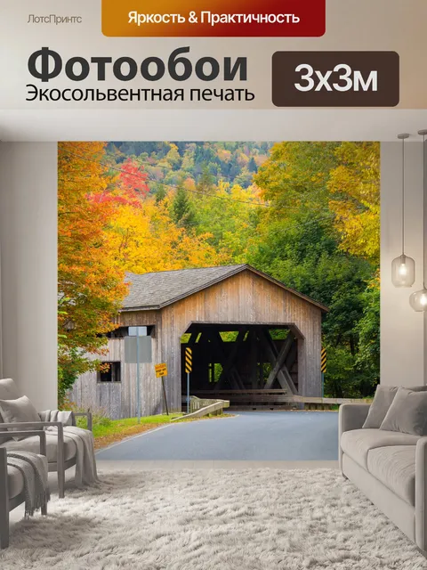 Фотообои Покрытый мост