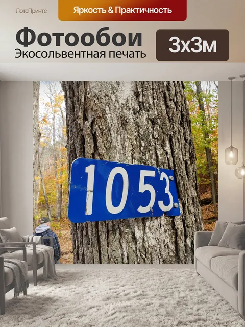 Фотообои Знак на дереве