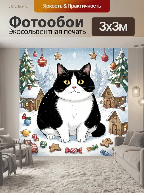 300 × 300 см · Экосольвентная печать