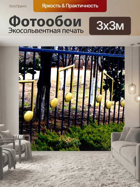 Фотообои Музыкальные забор