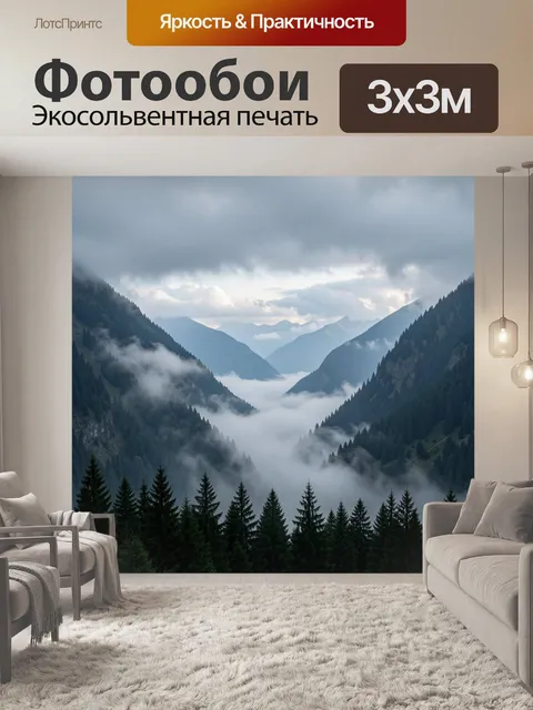 300 × 300 см · Экосольвентная печать