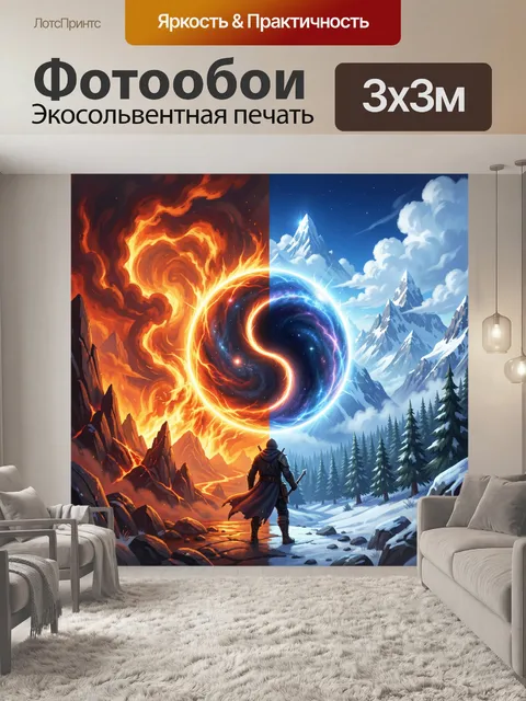 300 × 300 см · Экосольвентная печать