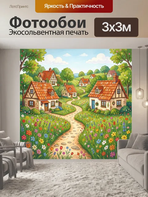 300 × 300 см · Экосольвентная печать