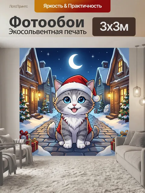 300 × 300 см · Экосольвентная печать
