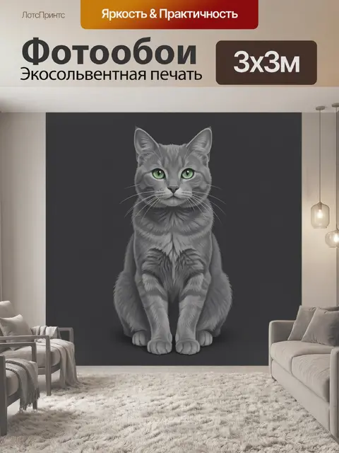 300 × 300 см · Экосольвентная печать