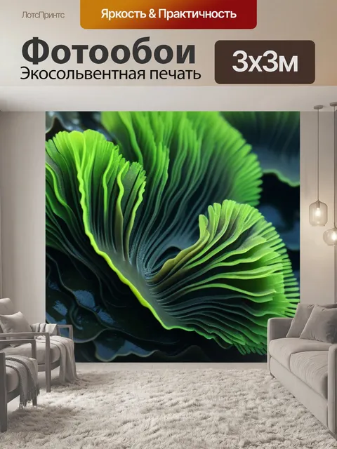 Фотообои устрицы, окруженные морскими водорослями