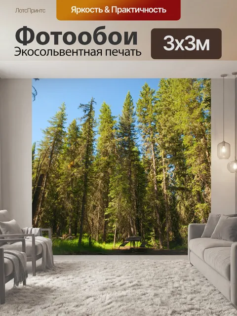 Фотообои Кластер сосны