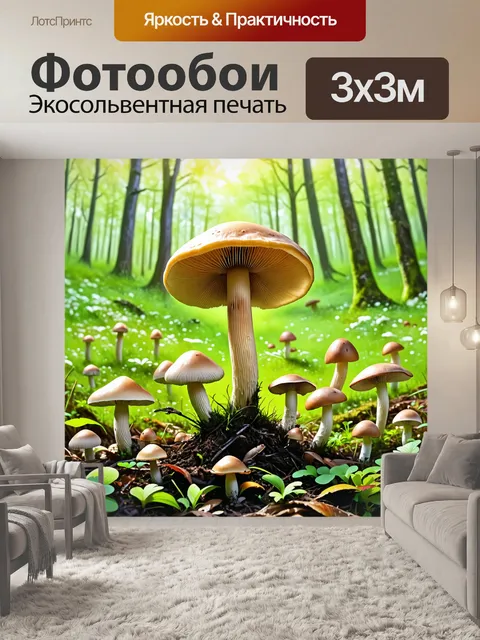 Фотообои псилоцибе полуланцетовидная