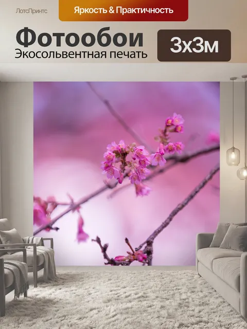 Фотообои Цветы на ветке