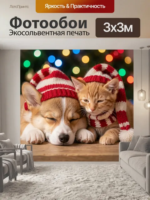 300 × 300 см · Экосольвентная печать