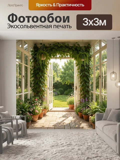 300 × 300 см · Экосольвентная печать