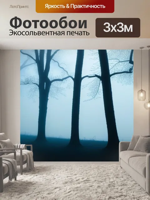 Фотообои призрачные силуэты в тумане