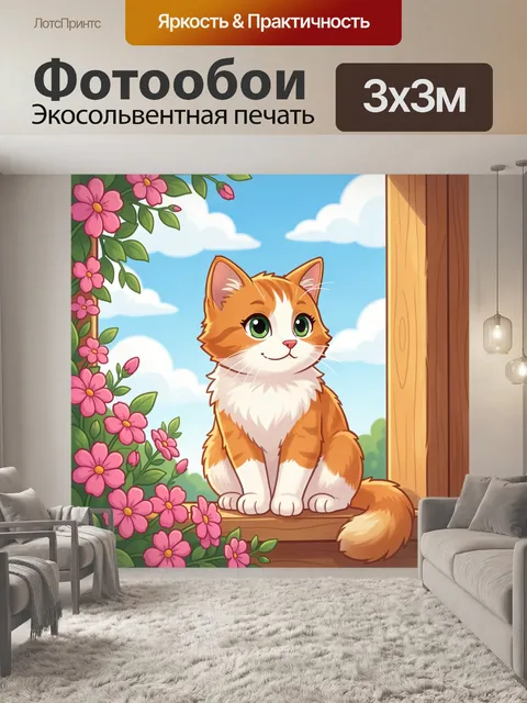 300 × 300 см · Экосольвентная печать