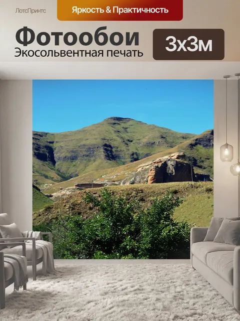 Фотообои деревья и горы, свободным государством