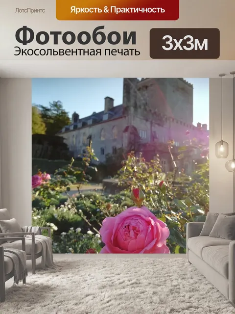 Фотообои Розовый