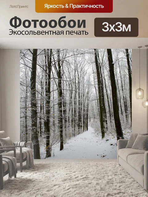 Фотообои Зимний лес