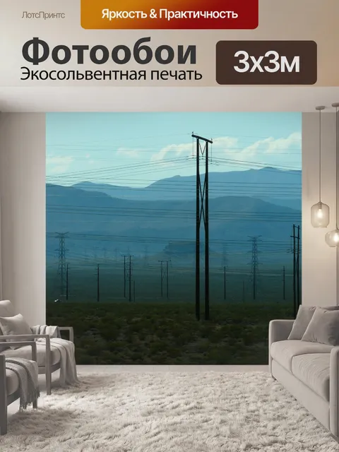 Фотообои Линия электропередачи