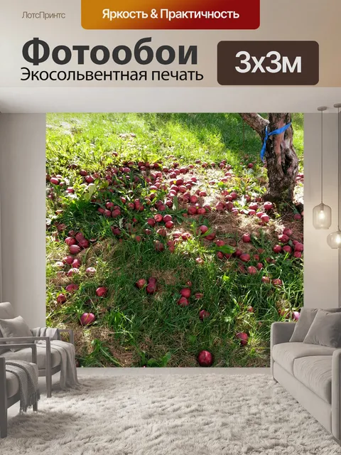 Фотообои Apple, на первом
