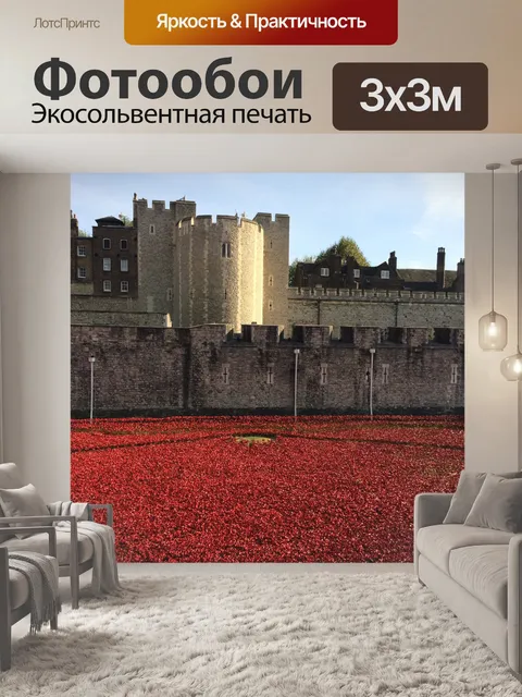 Фотообои Маки в башне