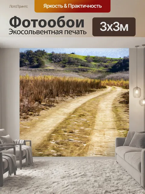 Фотообои Грязная дорога