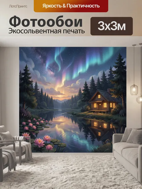 300 × 300 см · Экосольвентная печать