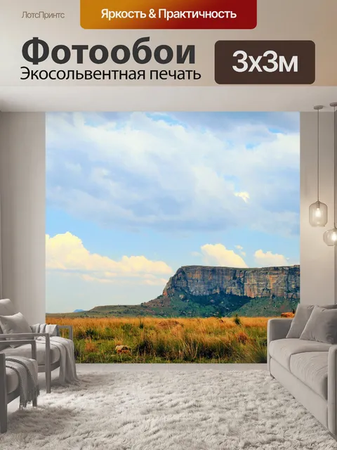 Фотообои плоским гора