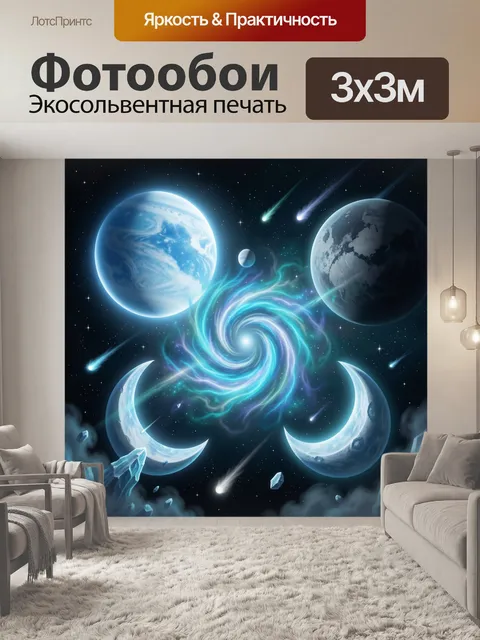 300 × 300 см · Экосольвентная печать