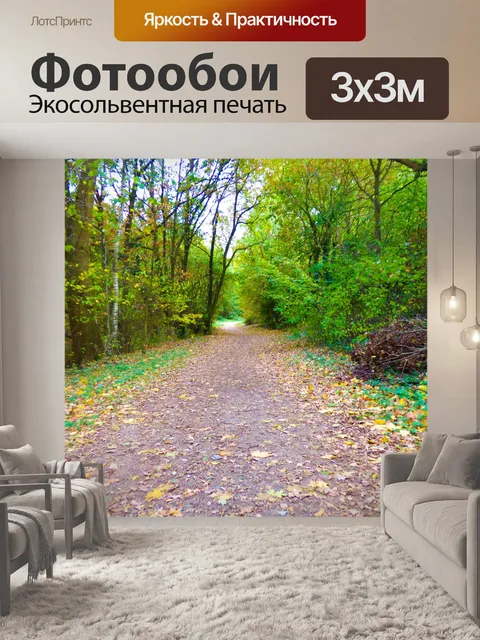 Фотообои Лес далеко