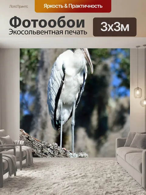 Фотообои Дерево Аист