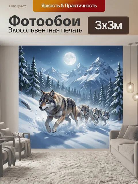 300 × 300 см · Экосольвентная печать