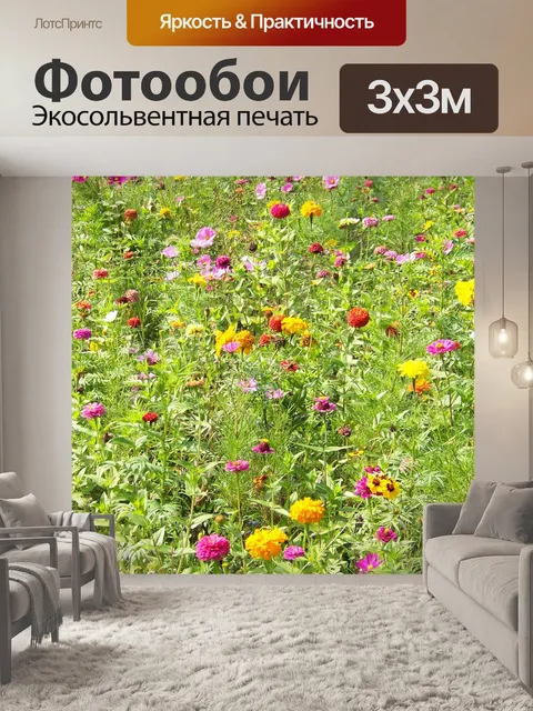 Фотообои Полевые цветы