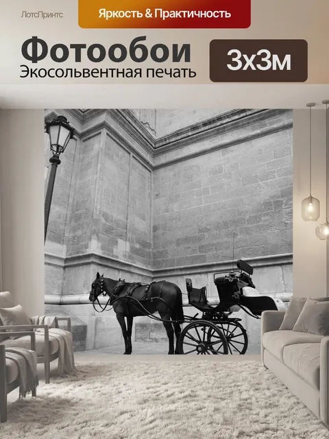 Фотообои Лошадь перевозки