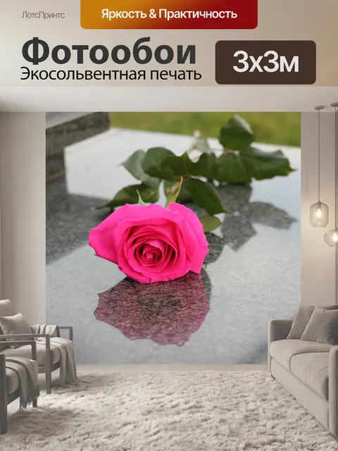 Фотообои Розовая роза