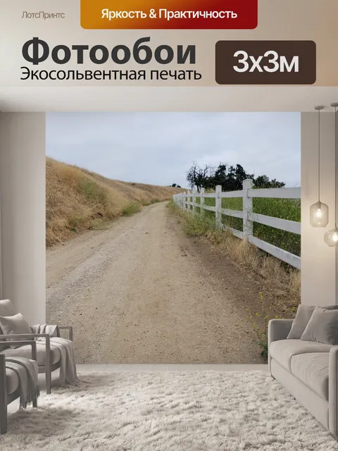 Фотообои Грязевая прогулочная дорожка