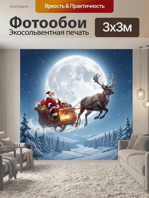 300 × 300 см · Экосольвентная печать