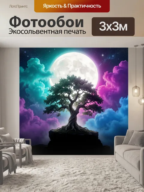 300 × 300 см · Экосольвентная печать