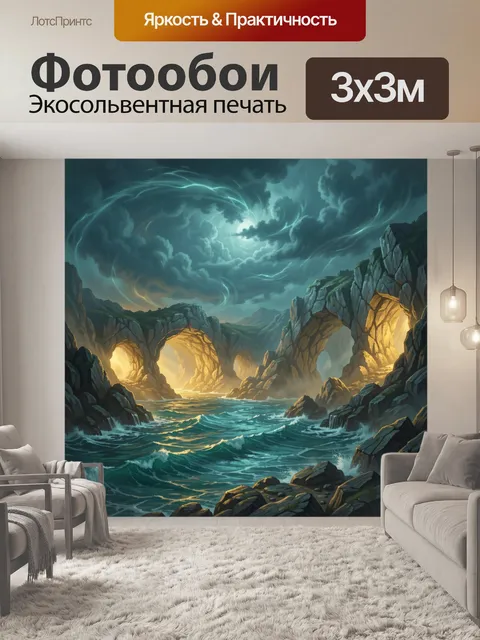 300 × 300 см · Экосольвентная печать