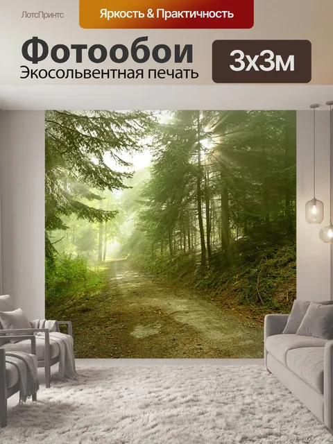 Фотообои Черный лес
