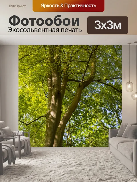 Фотообои Зеленое дерево