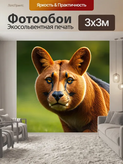 Фотообои животные в стиле фотореализм
