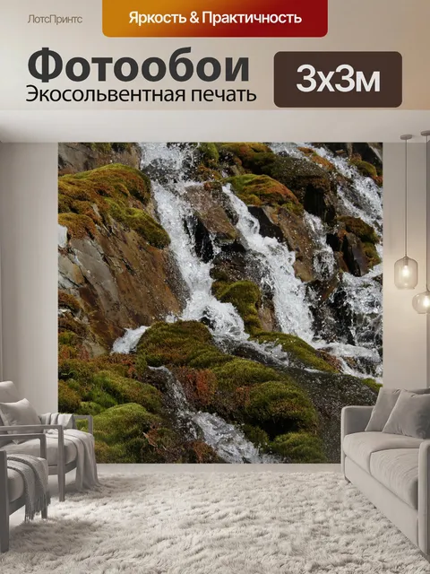 Фотообои Цветной мох и лишайник