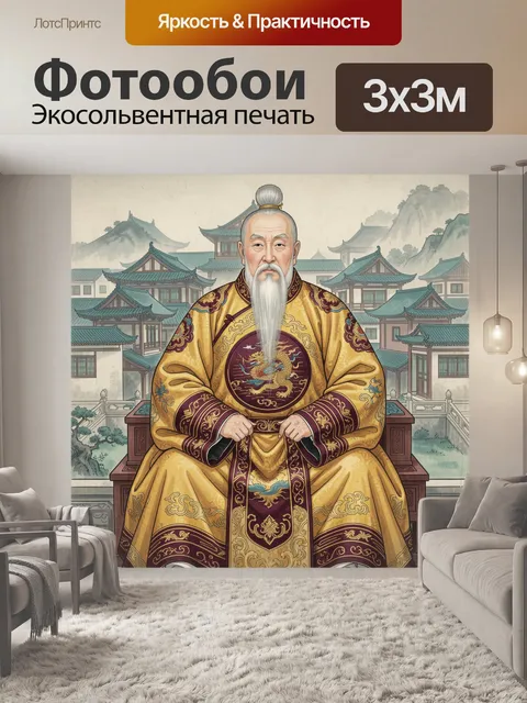 Фотообои Китайский император на троне