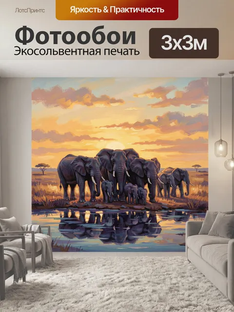 300 × 300 см · Экосольвентная печать