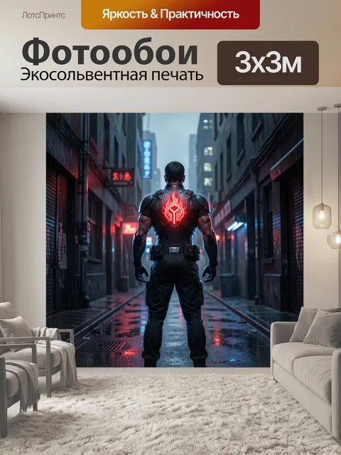 300 × 300 см · Экосольвентная печать