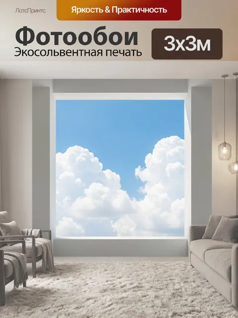 300 × 300 см · Экосольвентная печать