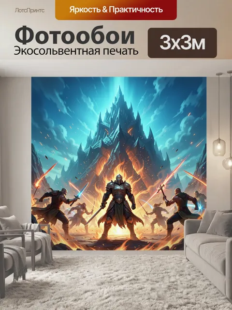 300 × 300 см · Экосольвентная печать