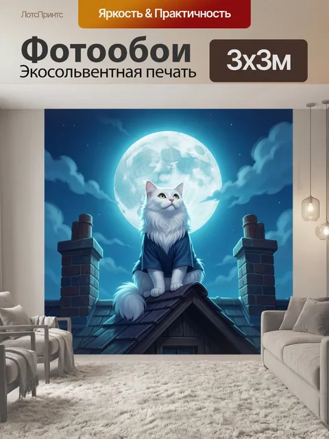 300 × 300 см · Экосольвентная печать