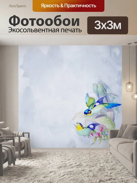 Фотообои Птицы Красочные обои
