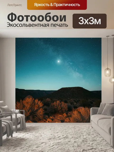 300 × 300 см · Экосольвентная печать