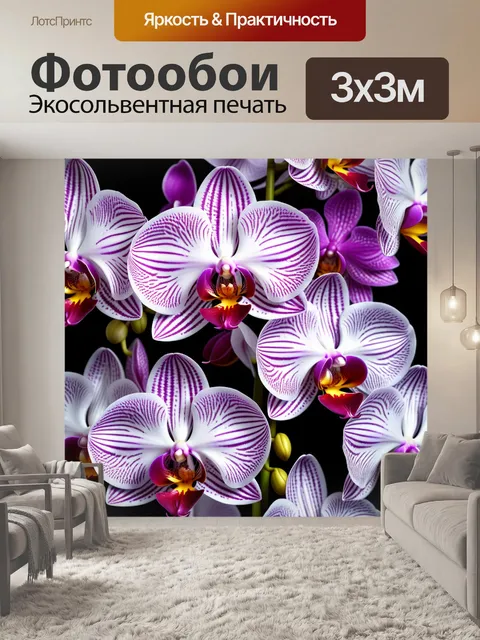 Фотообои неповторимые орхидеи с уникальными узорами